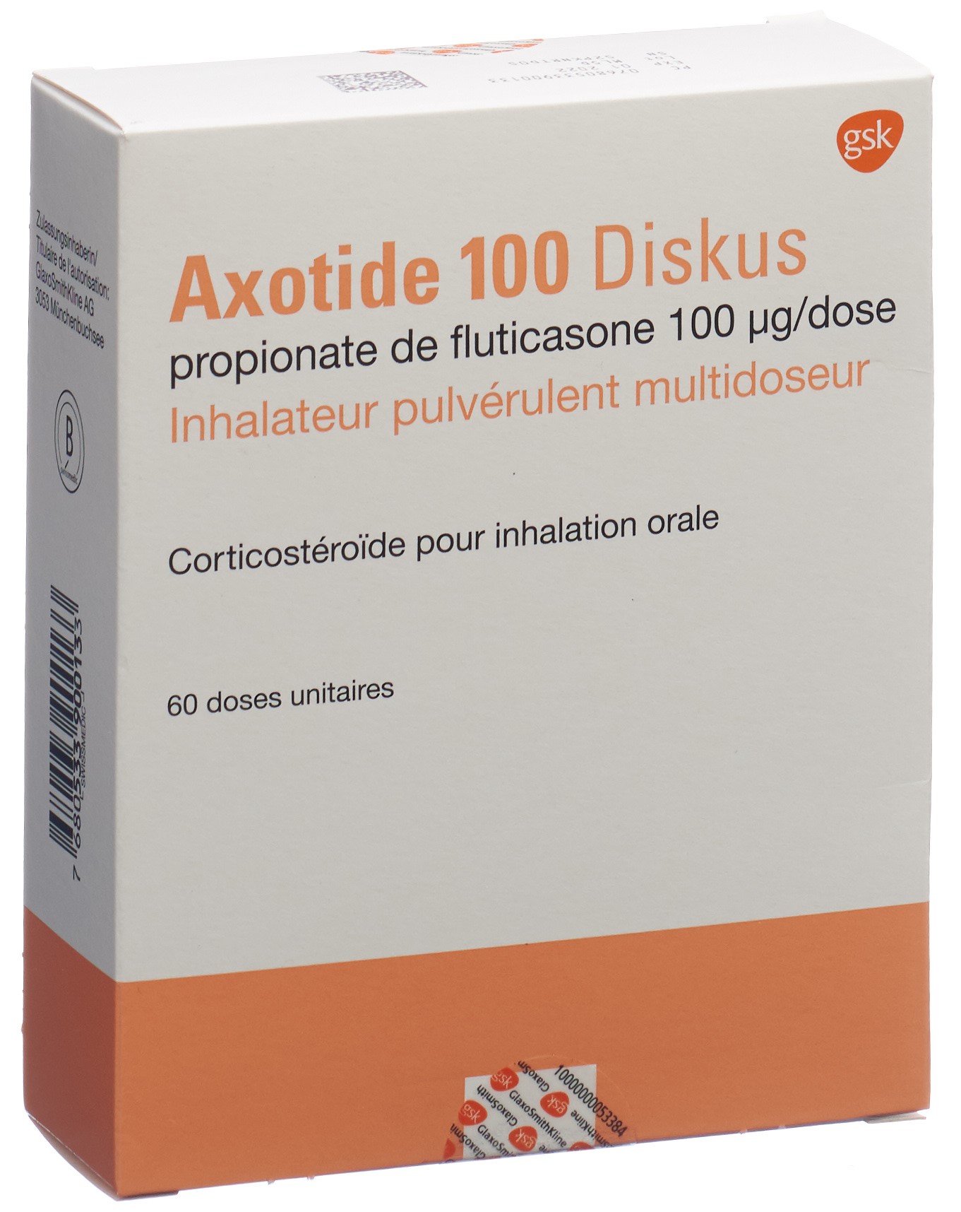 Image 4 - Axotide 100 Diskus multidose, pdr inh 100 mcg 