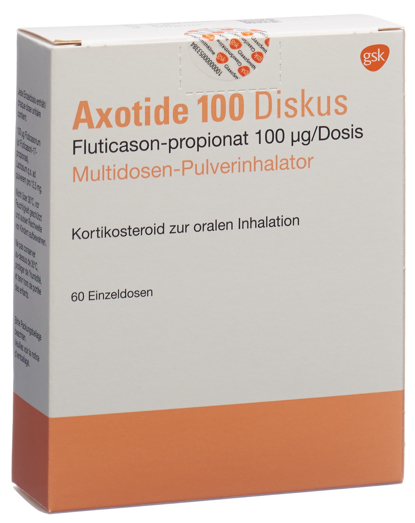 Image 3 - Axotide 100 Diskus multidose, pdr inh 100 mcg 
