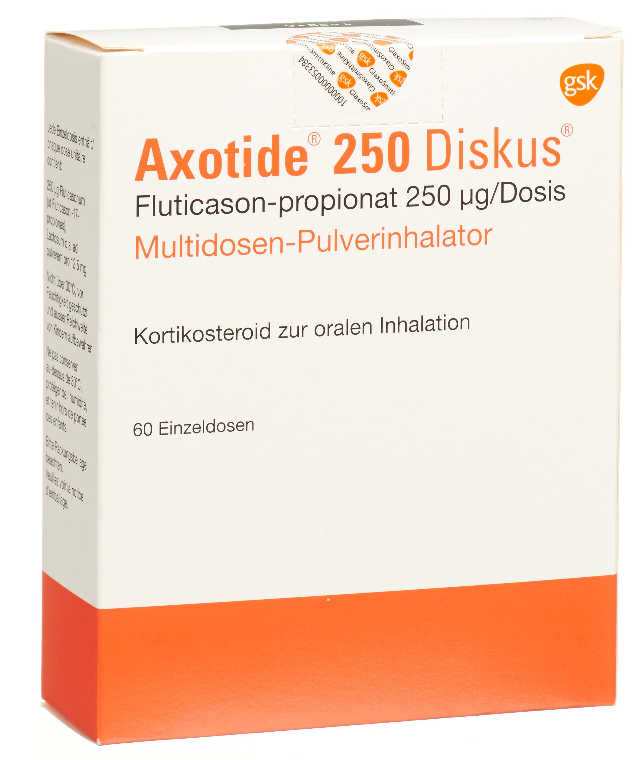 Image 3 - Axotide 250 Diskus multidose, pdr inh 250 mcg 