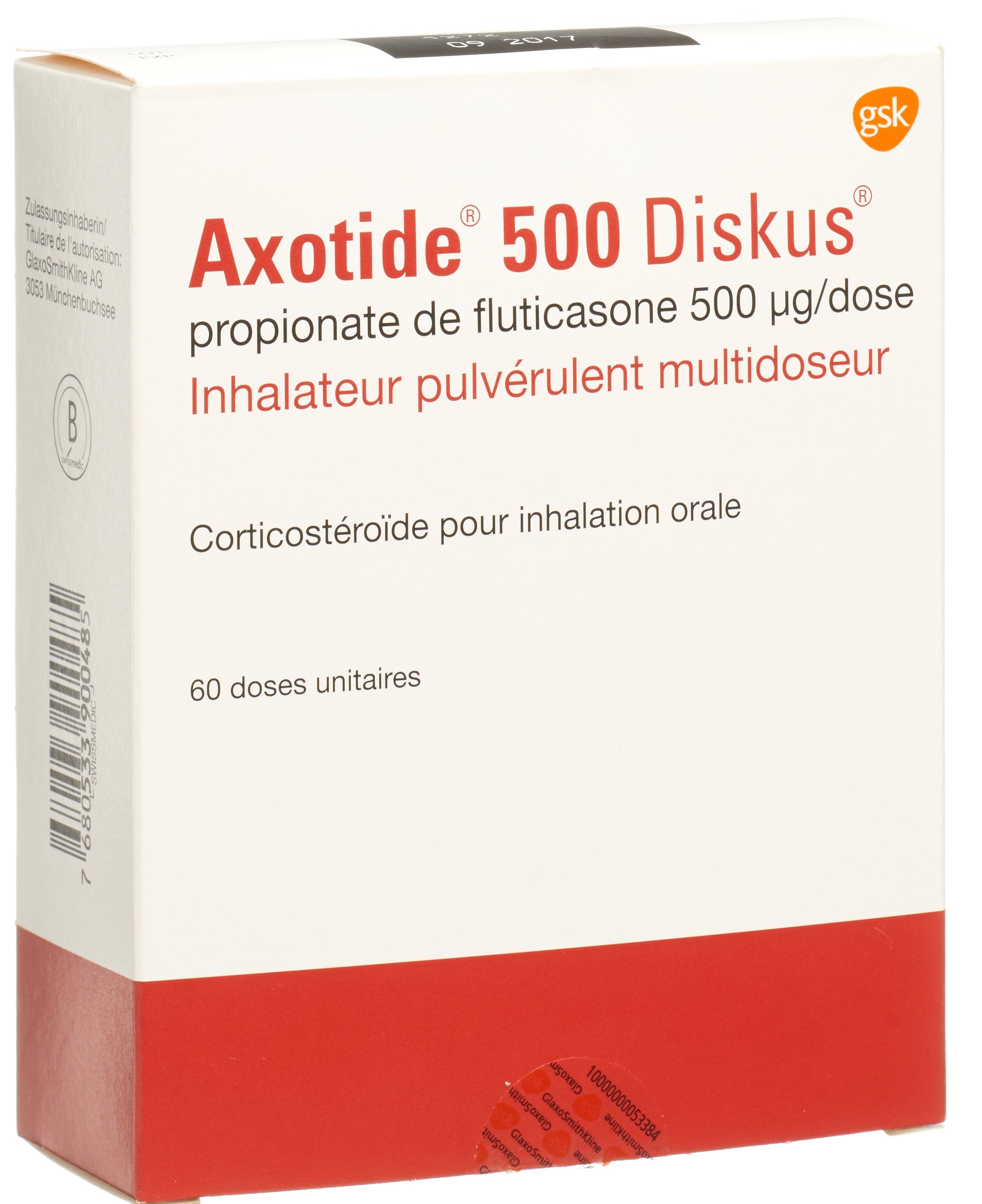 Image 4 - Axotide 500 Diskus multidose, pdr inh 500 mcg 