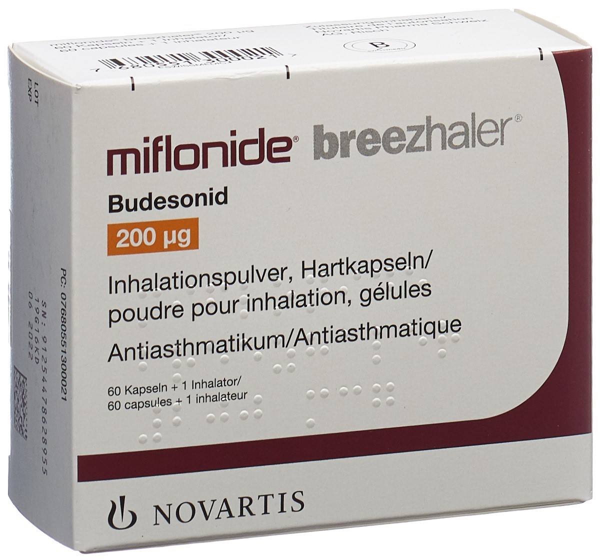 Image 1 - Miflonide Breezhaler, caps inh 200 mcg 