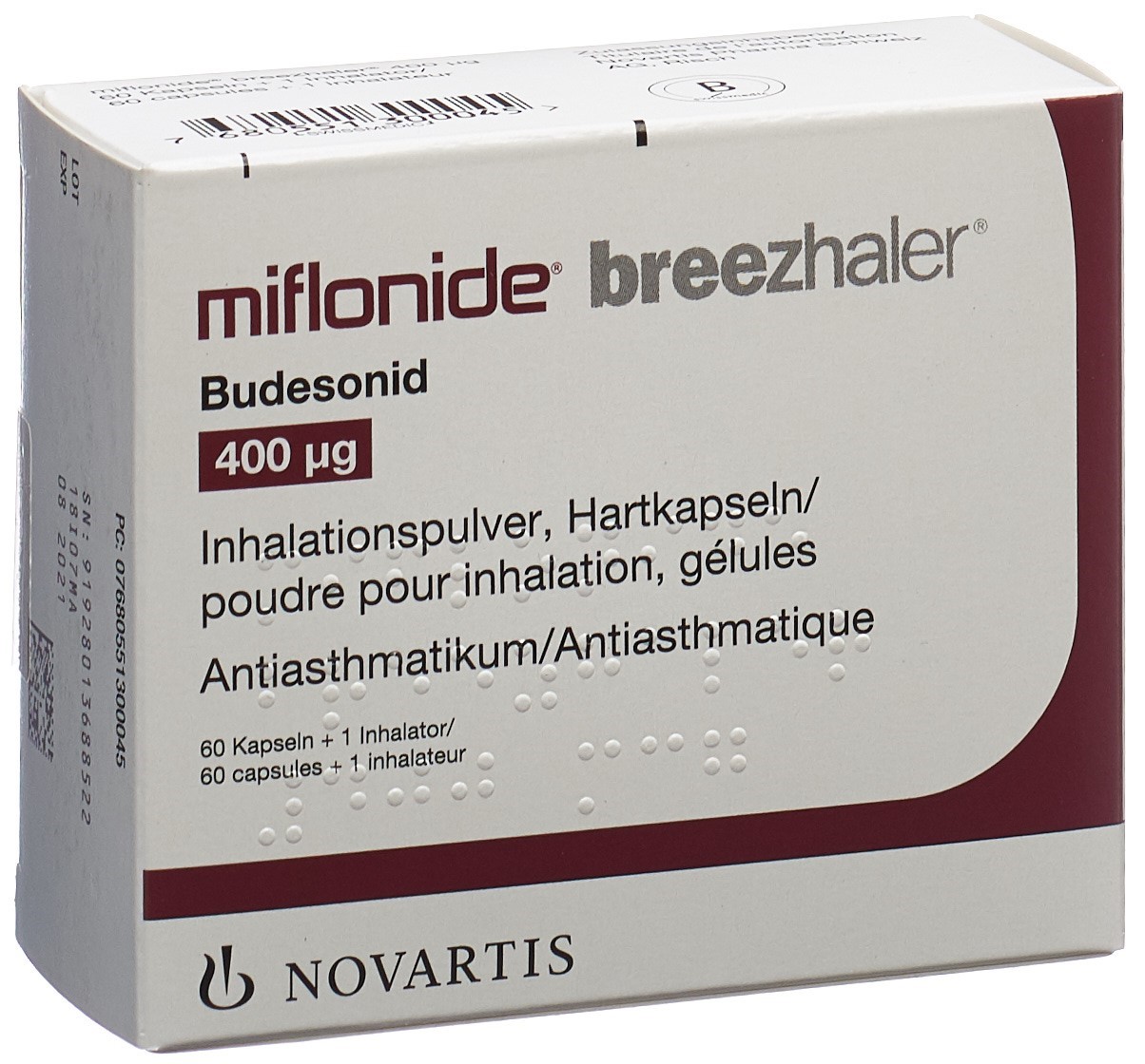 Image 1 - Miflonide Breezhaler, caps inh 400 mcg 