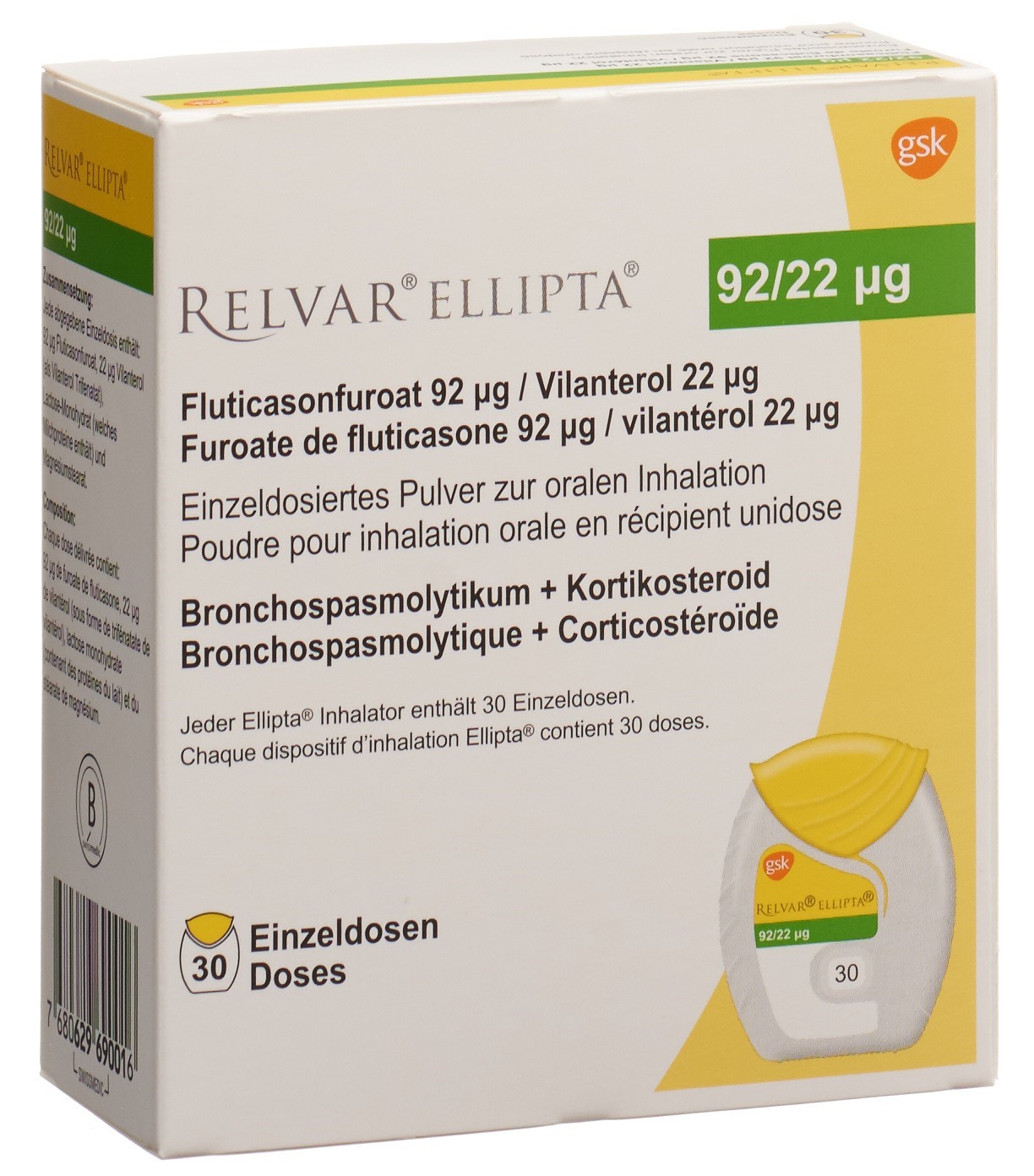 Image 4 - Relvar Ellipta, pdr inh 92mcg/22mcg 