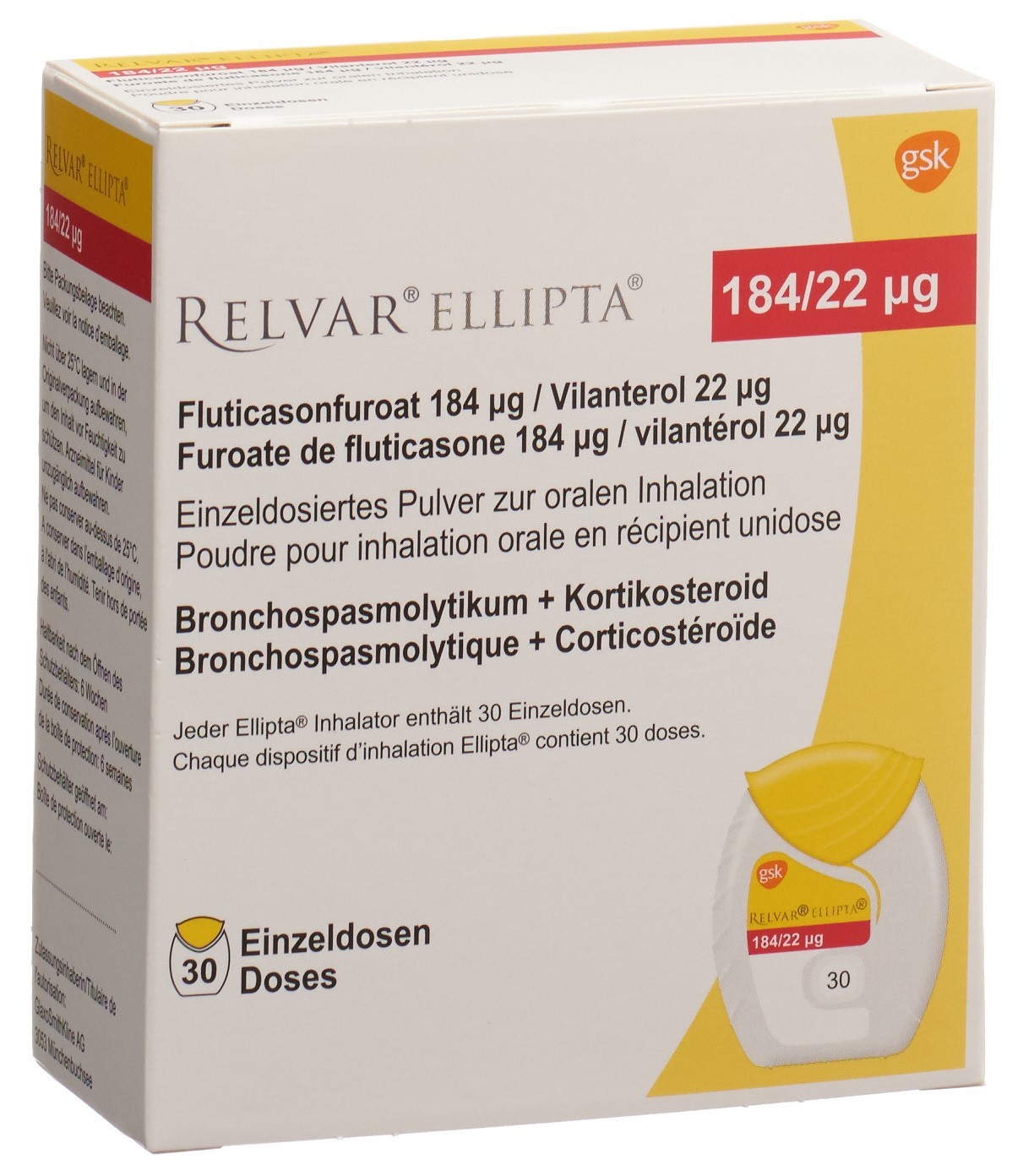 Image 3 - Relvar Ellipta, pdr inh 184mcg/22mcg 