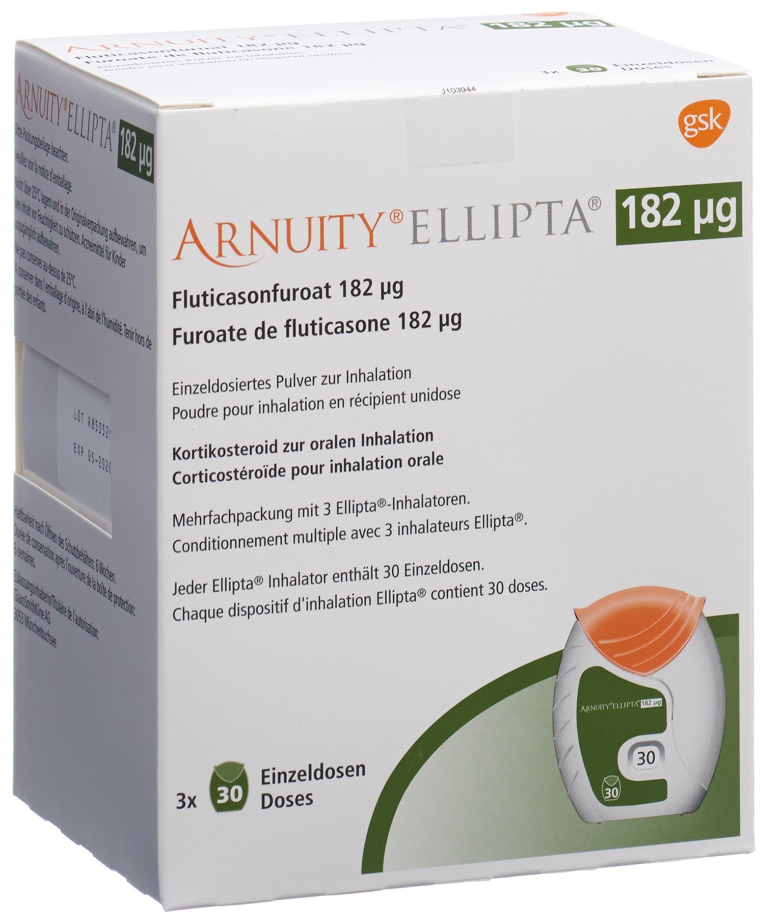 Image 7 - Arnuity Ellipta, pdr inh 182 mcg 