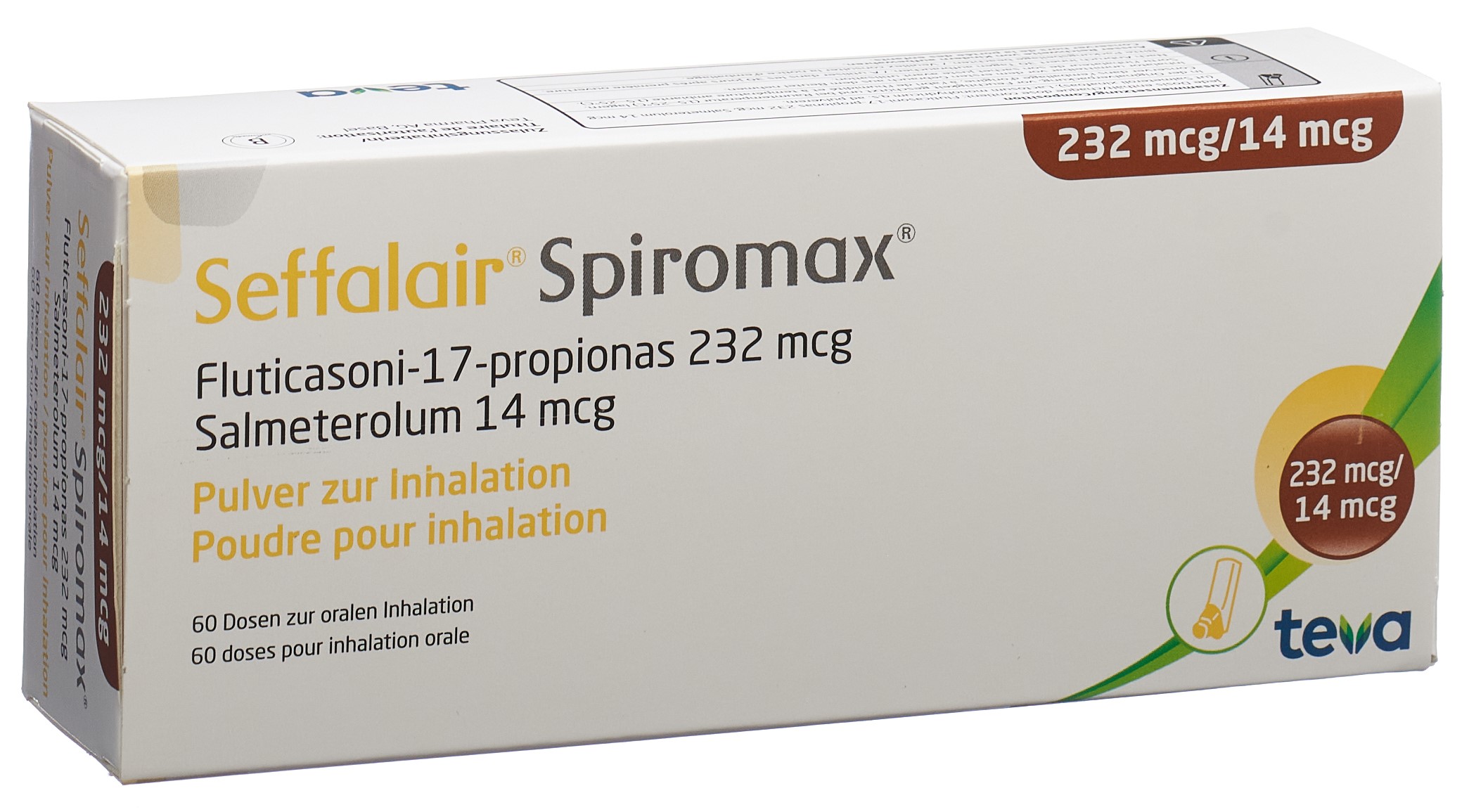 Image 3 - Seffalair Spiromax, pdr inh 232/14 mcg 