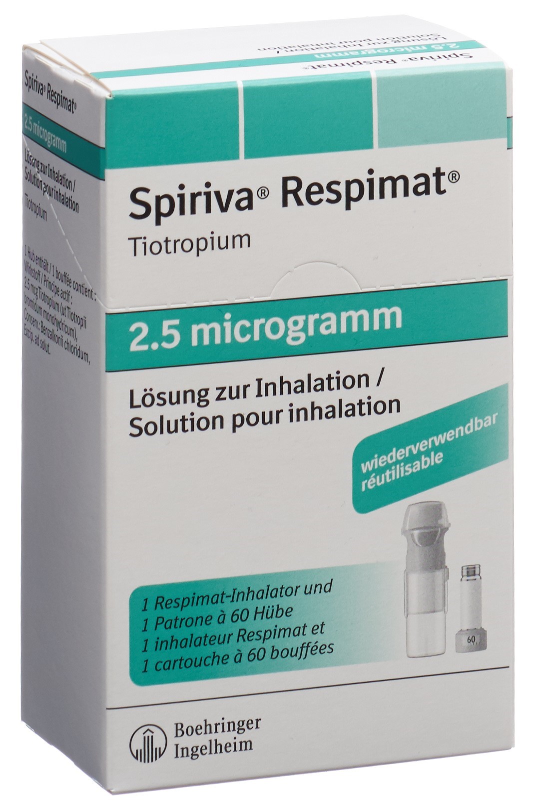 Image 3 - Spiriva Respimat, sol inhal 2.5 mcg/pulv réutilisa 