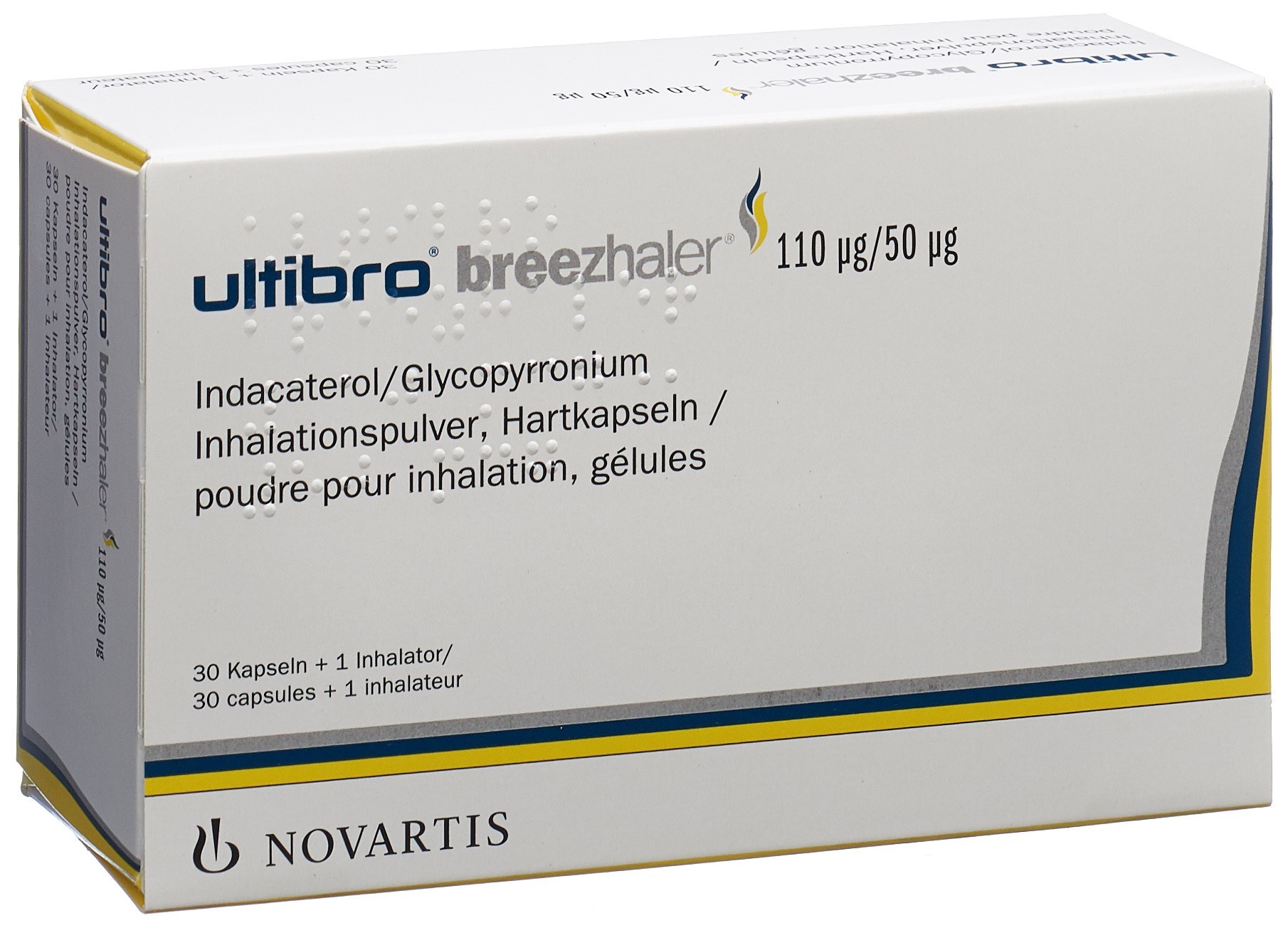 Image 1 - Ultibro Breezhaler, caps inh 110mcg/50mcg 