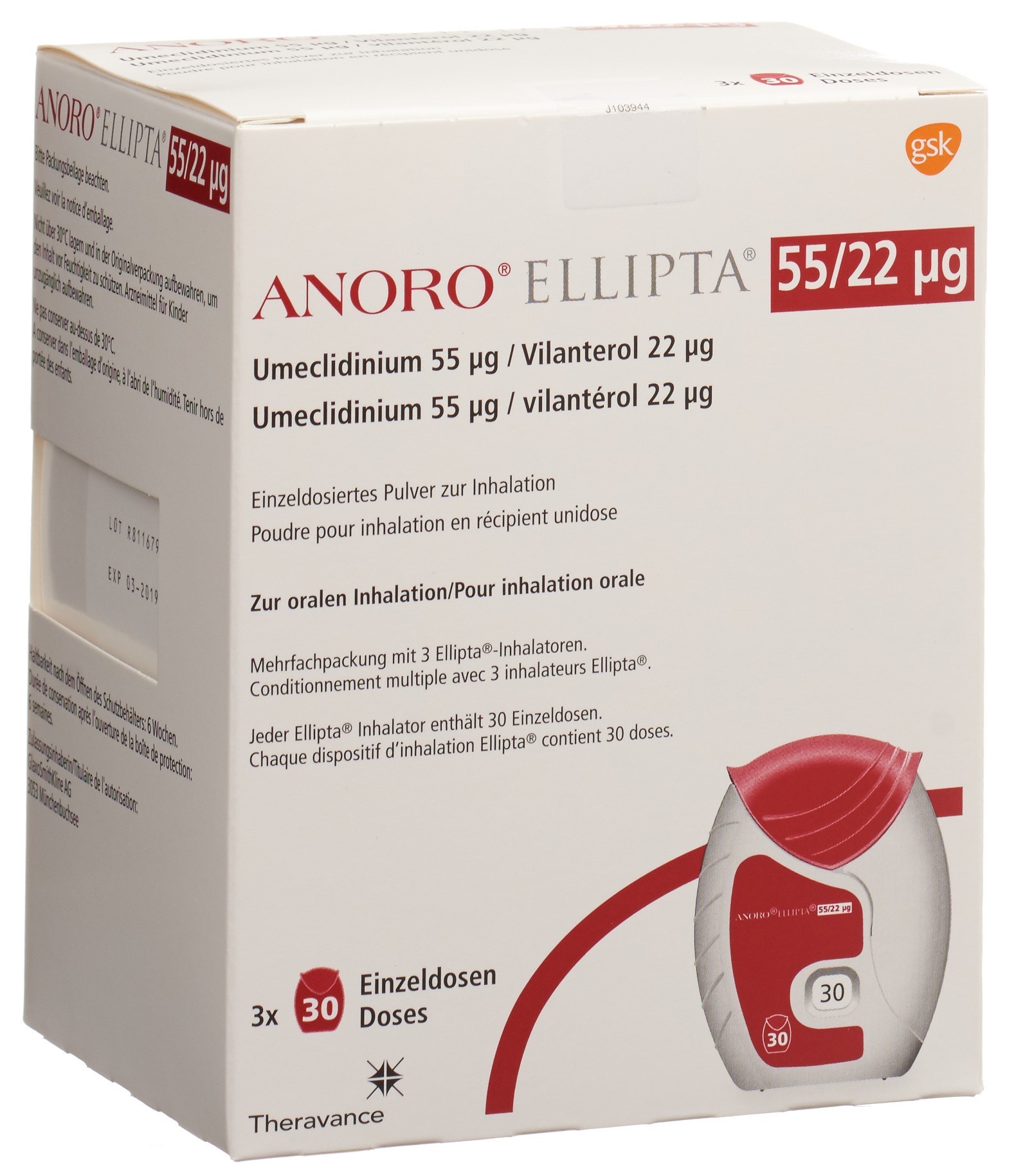 Image 7 - Anoro Ellipta, pdr inh 55mcg/22mcg 