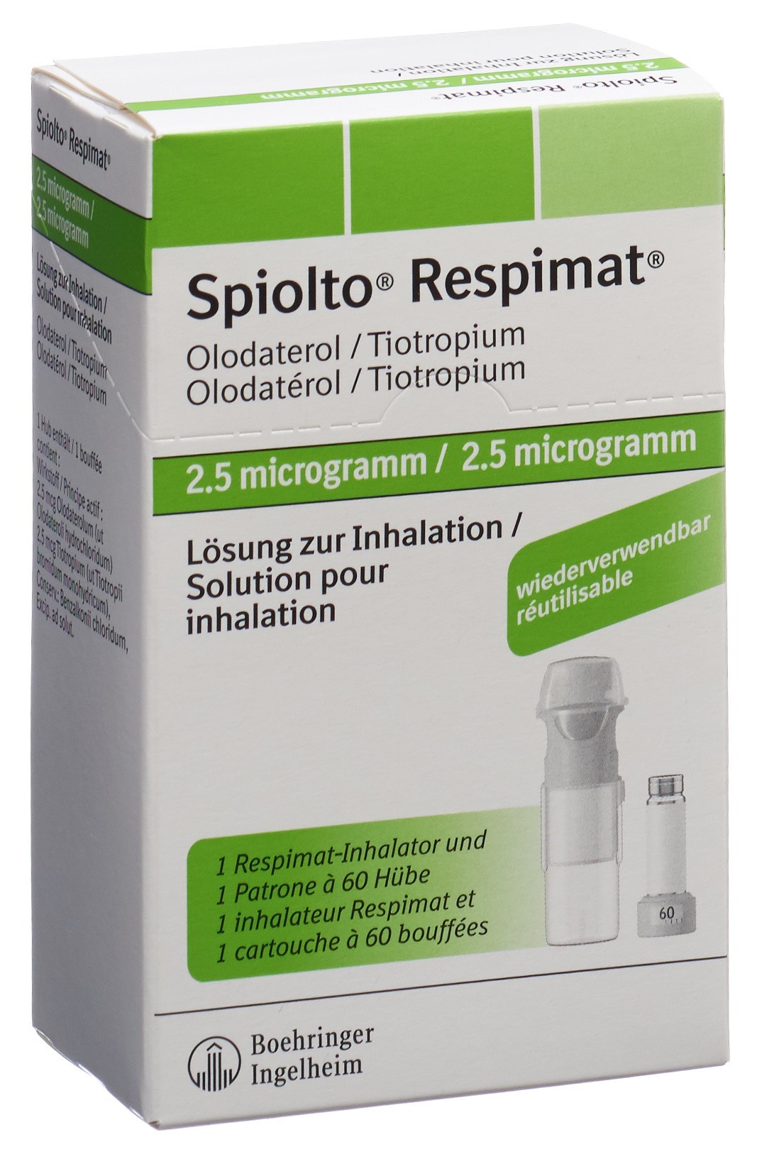 Image 3 - Spiolto Respimat, sol inhal 2.5 mcg/pulv réutilisa 
