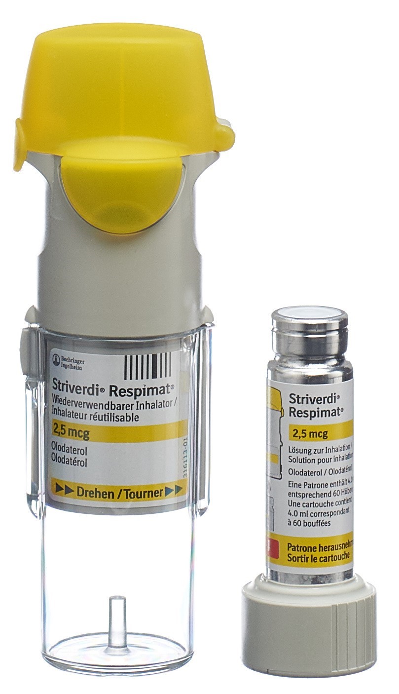 Image 1 - Striverdi Respimat, sol inhal 2.5 mcg/pulv réutili 