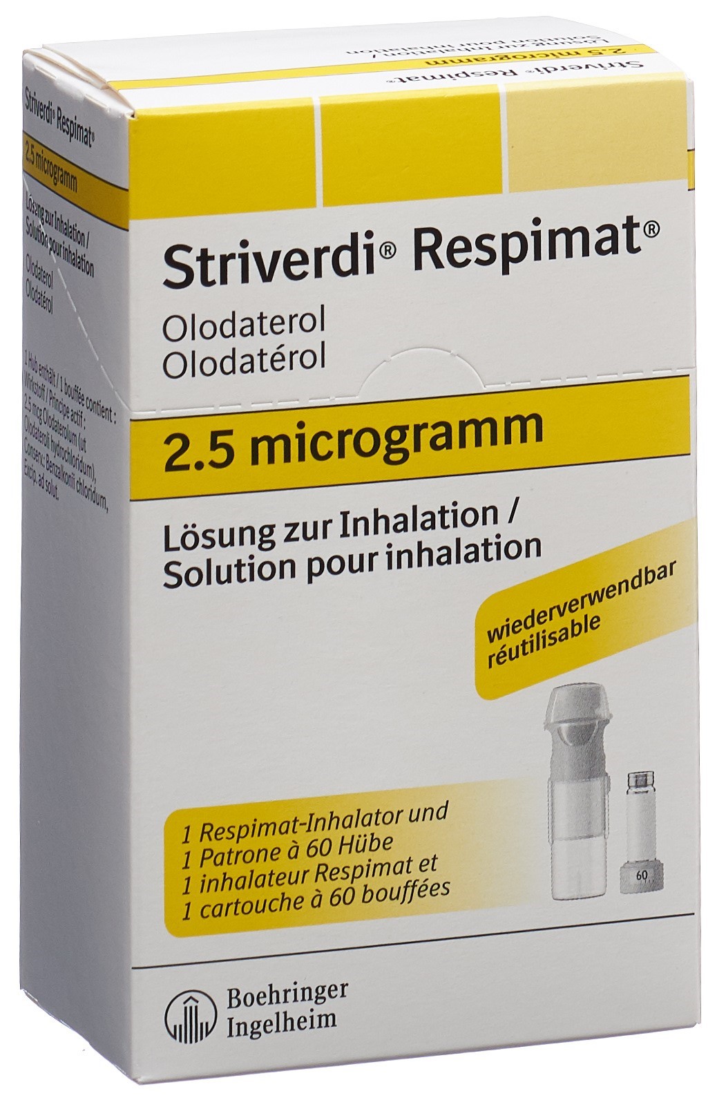 Image 3 - Striverdi Respimat, sol inhal 2.5 mcg/pulv réutili 