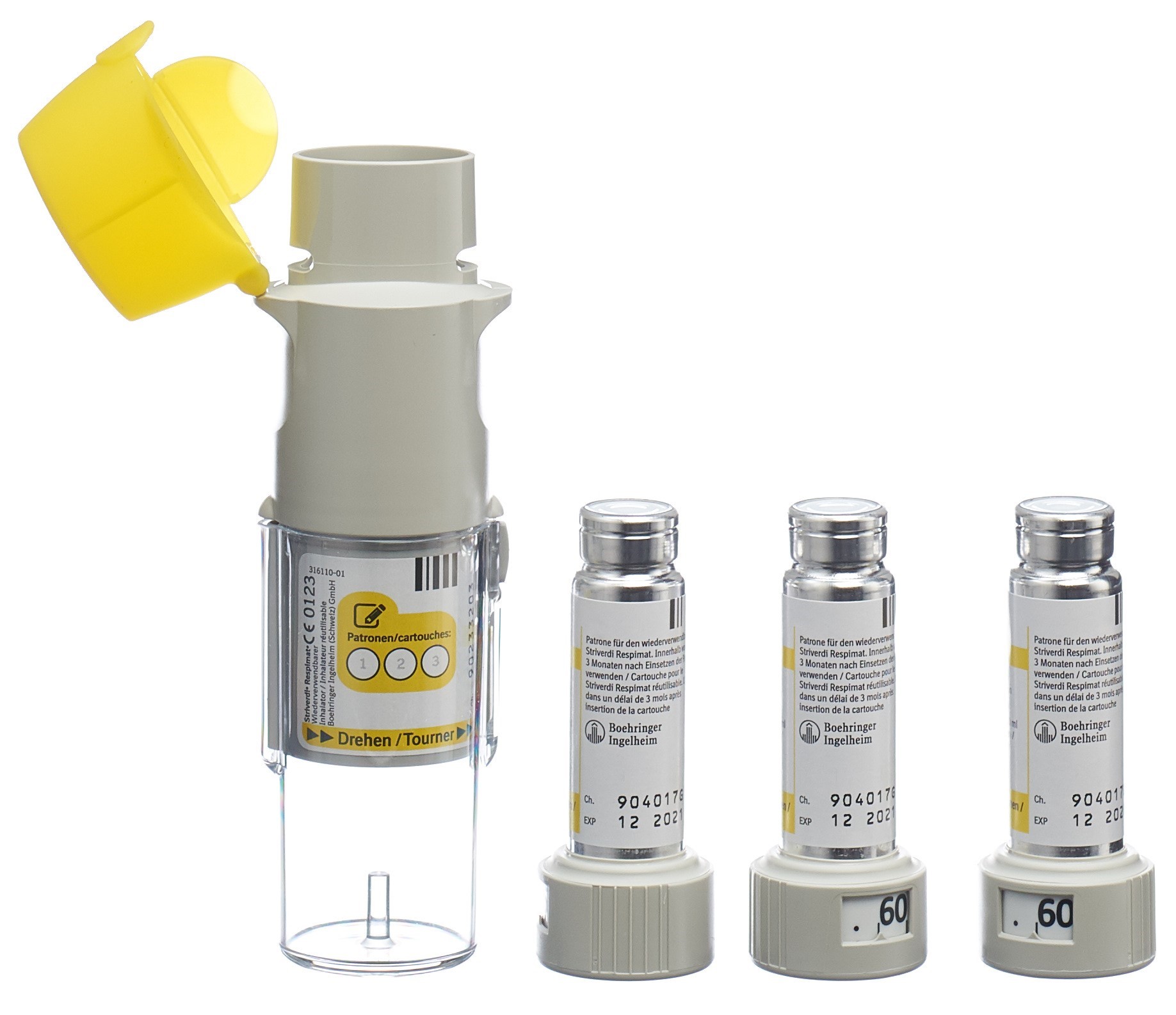 Image 5 - Striverdi Respimat, sol inhal 2.5 mcg/pulv réutili 