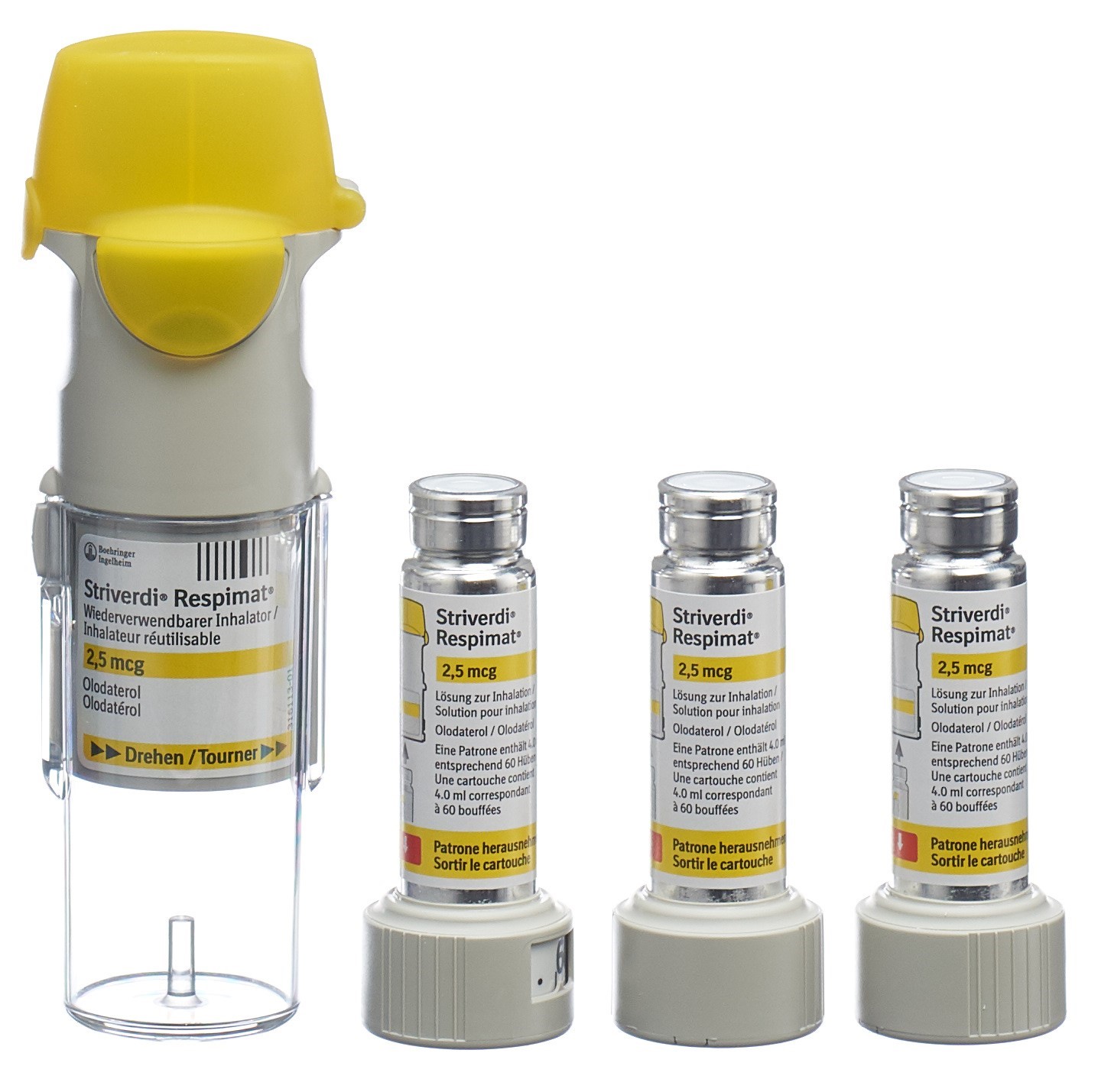 Image 4 - Striverdi Respimat, sol inhal 2.5 mcg/pulv réutili 