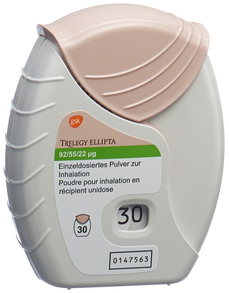 Image 1 - Trelegy Ellipta, pdr inh 92/55/22mcg 