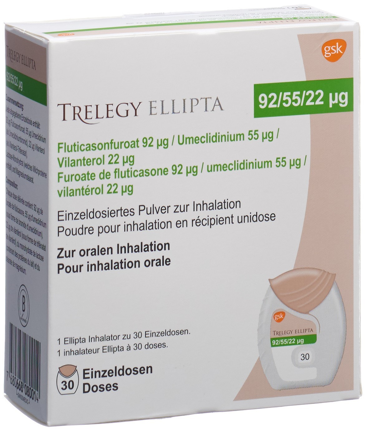 Image 3 - Trelegy Ellipta, pdr inh 92/55/22mcg 